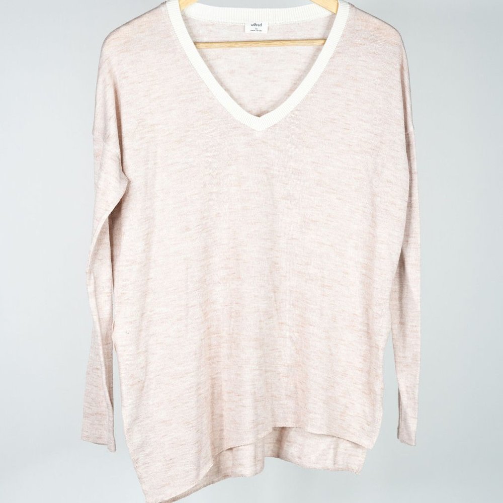 Ladies Wilfred Free Long Sleeve Slit Sides Top